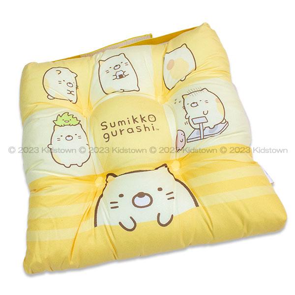 すみっコぐらし 学童クッション ねこ柄 約30×30cm さぶとん 座布団  