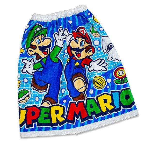 送料無料 スーパーマリオ ラップタオル 約60 1cm 巻きタオル プールタオル スイミング タオル Super Mario 255 キッズタウン ヤフーショップ 通販 Yahoo ショッピング