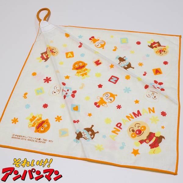 アンパンマン ループ付きガーゼ タオル 約30×30cm 日本製 アンパンマン ループ付きガーゼ タオル 約30×30cm 日本製