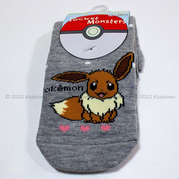 ポケモン クルー丈ソックス イーブイ柄 グレー 15 cm ソックス 靴下 くつした ポケットモンスター Pocket Monsters 22年秋冬 キッズタウン ヤフーショップ 通販 Yahoo ショッピング