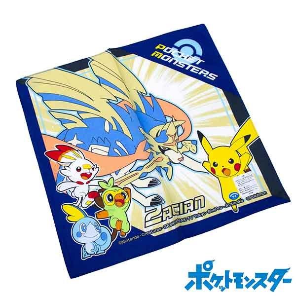 ポケットモンスター ハンカチ 約30 30cm フチ枠紺色 ザシアン 日本製 360 キッズタウン ヤフーショップ 通販 Yahoo ショッピング