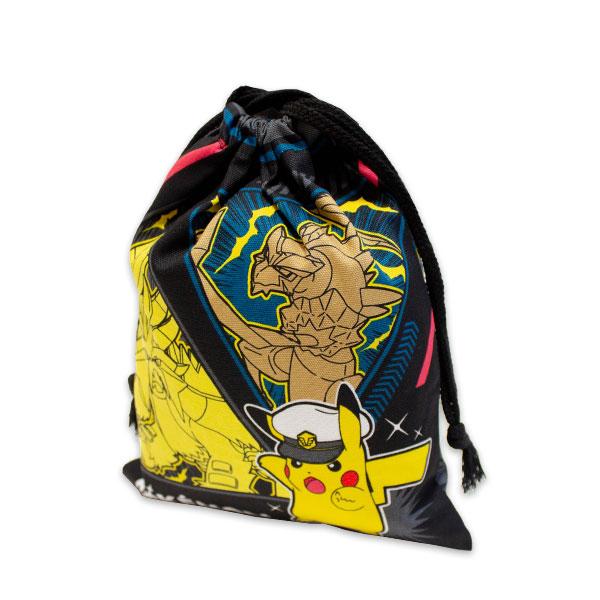 Pokemon（ポケモン） 巾着 S HPKG-680 黒 約18cm×22cm 日本製 給食袋