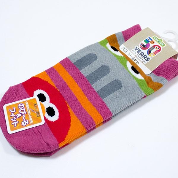 セサミストリート スニーカーソックス 19 24cm エルモ オスカー柄 のび る フィット靴下 キッズタウン ヤフーショップ 通販 Yahoo ショッピング