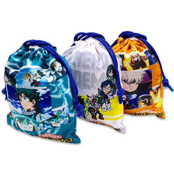 BANDAI（バンダイ） 送料無料 僕のヒーローアカデミア 巾着 3枚組 S