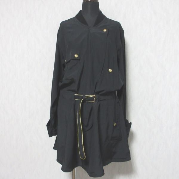 美品 LOUIS VUITTON ワンピース ブラック #36 シルク LOUIS VUITTON(ルイヴィトン) シルクワンピース ブラウン