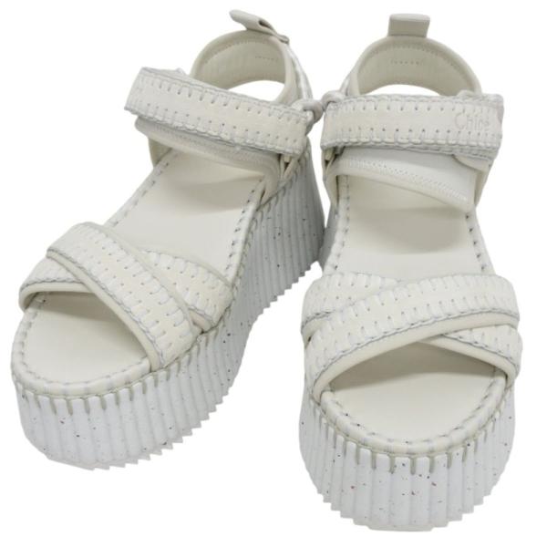Chloe 美品 24SS クロエ 現行モデル NAMA レザー ウェッジ