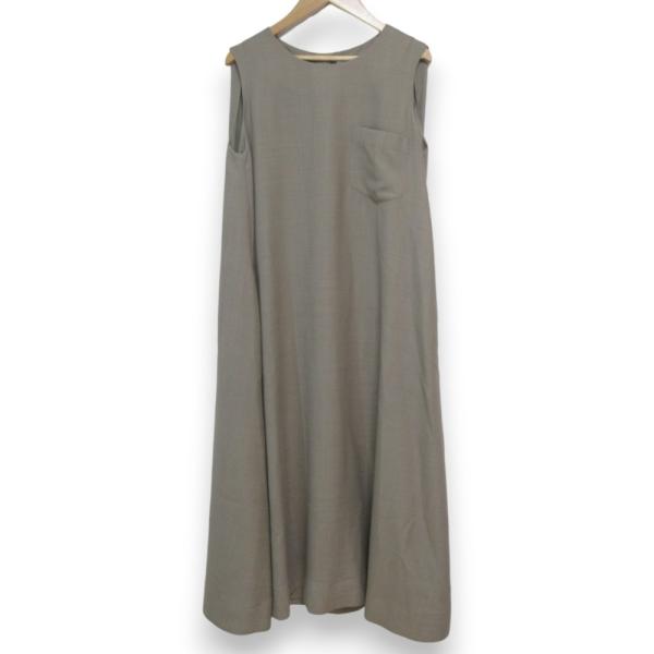 ebure 美品 23SS ebure エブール ウールブレンド ノースリーブ ロング