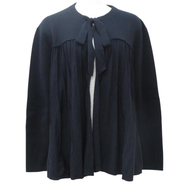 Drawer - 美品 Drawer ドゥロワー 14G×16Gコットンシルク ミラノ編みカーディガン 6515-105-0558 サイズF ネイビー レディース 古着 中古 USED DRAWER 美品 Drawer ドゥロワー 14G×16Gコットンシルク ミラノ