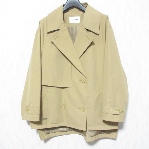 LACOSTE トレンチコート ベージュ LACOSTE（ラコステ） トレンチコート コート 撥水 ナイロンタフタ