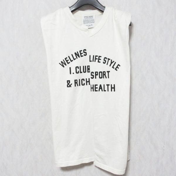 INSCRIRE【美品】WELLNESSフロッキーTシャツ アンスクリア INSCRIRE（アンスクリア） 良品 21AW INSCRIRE WELLNESSフロッキーT