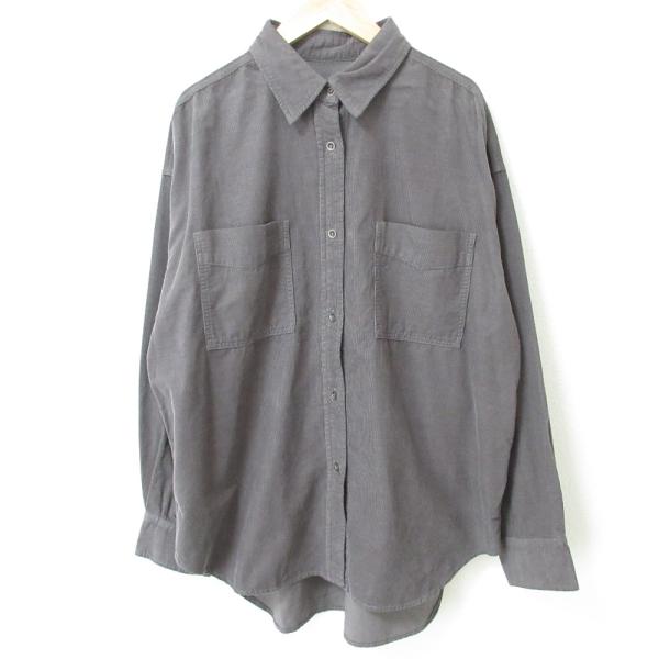 未使用 24AW SLOBE IENA スローブイエナ コールシャツ オーバーサイズF グレー  レディース 古着 中古 USED SLOBE IENA 未使用 24AW スローブイエナ コールシャツ オーバー