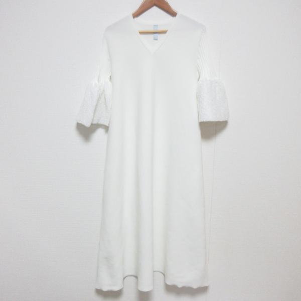 ワンピース CFCL POTTERY ORNAMENT SHORT BELL SLEEVE POTTERY ORNAMENT SHORT BELL SLEEVE FLARE DRESS