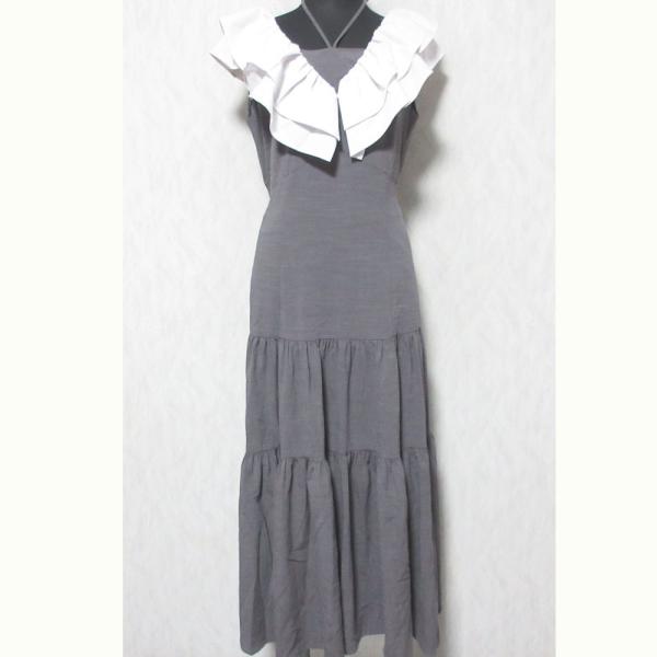 AND COUTURE（アンドクチュール） 美品 24SS AND COUTURE 配色フリル襟