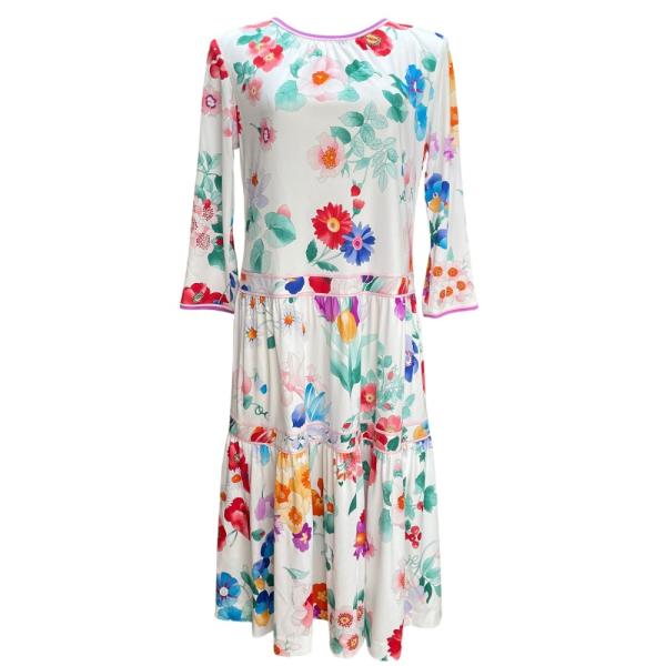 LEONARD FASHION 美品 クリーニング済 レオナール カンカンストレッチ