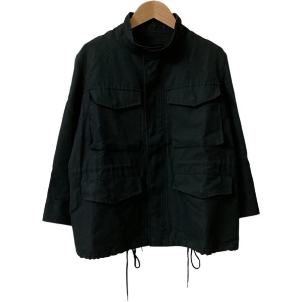 ドゥロワーDRAWER ミリタリーブルゾン３６ DRAWER 良品 Drawer ドゥロワー ミリタリージャケット ジップ