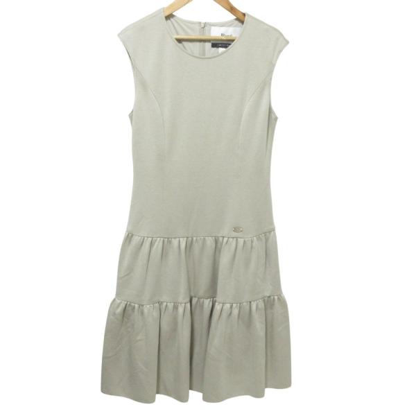 Rene（ルネ） 美品 21SS Rene ノースリーブ ティアード ワンピース 34