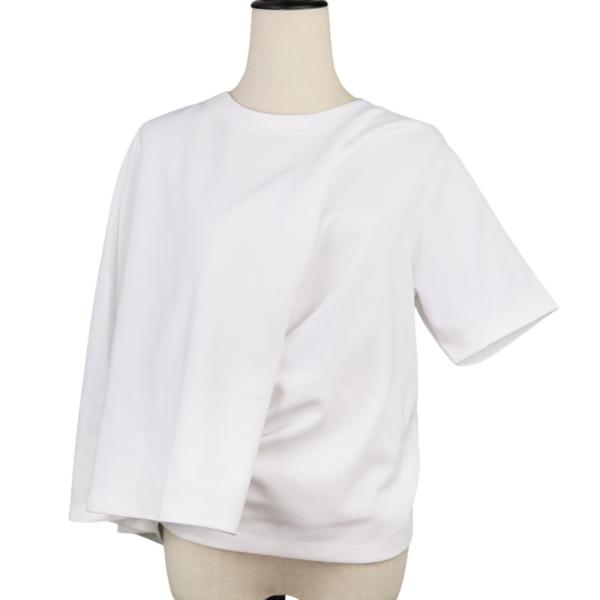 LOEWE 美品 ロエベ Cropped Draped T-Shirt アシンメトリー 変形