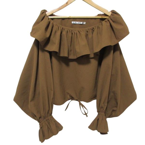 SHENERY（シーナリー） 美品 25SS SHENERY ドルマンスリーブ SHENERY アムンゼンフリルブラウス