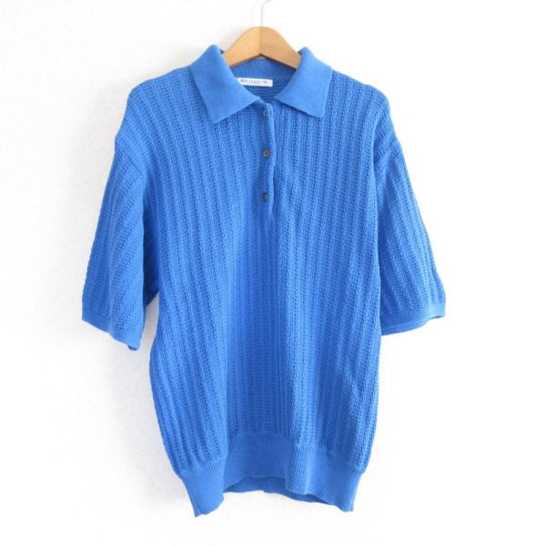 ユナイテッドアローズ　フリル付きネイビーポロシャツ 半袖　美品 BEAUTY&YOUTH UNITED ARROWS｜【WEB限定 WARDROBE SMART】ステイ