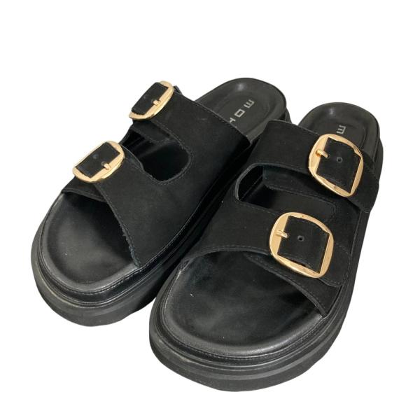 MOHI（モヒ） 美品 23SS MOHI ゴールドバックルサンダル サイズ38