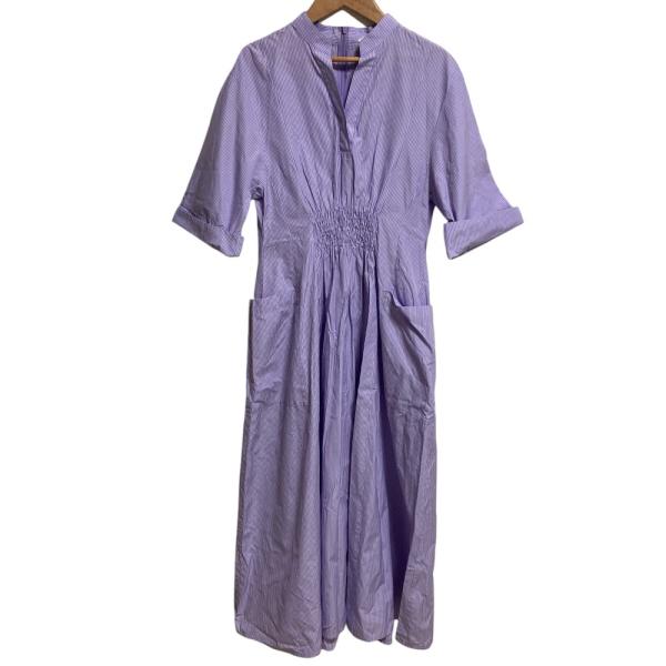 ebure 美品 24SS ebure エブール カラーストライプ シャツワンピース