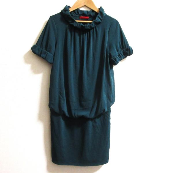 良品 VIVIENNE TAM ヴィヴィアンタム パワーネット チュニックブラウス 015-240957 サイズ0 グリーン レディース 古着 中古 USED VIVIENNE TAM（ヴィヴィアンタム） 良品 パワーネット チュニック