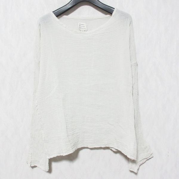 美品 LES ATELIERS FRANCAIS DE CONFECTION アトリエフランセ AFDC SP HENLY NECK ガーゼブラウス TU ホワイト レディース 古着 中古 USED LES ATELIERS FRANCAIS DE CONFECTION 美品 22SS LES ATELIERS