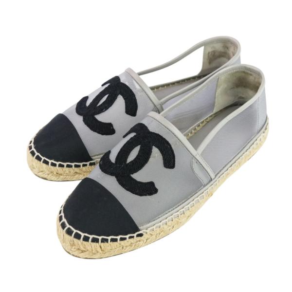 CHANEL（シャネル） 美品 ココマーク メッシュ エスパドリーユ