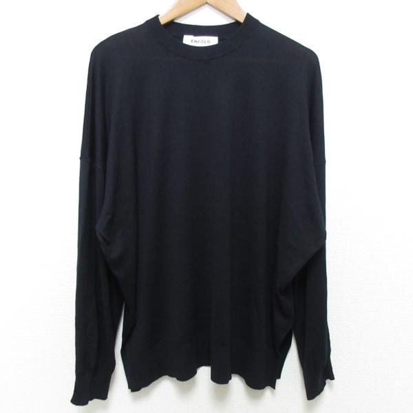 美品 25SS ENFOLD エンフォルド CYCLE PULLOVER ニット 300IS270-0791 サイズ38 ダークネイビー レディース 古着 中古 USED ENFOLD（エンフォルド） 美品 25SS ENFOLD CYCLE PULLOVER ニット