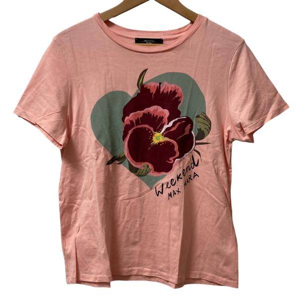 美品 24SS Max Mara WEEKEND マックスマーラ ウィークエンド プリント Tシャツ サイズM ピンク レディース 古着 中古 USED 美品 24SS Max Mara WEEKEND マックスマーラ ウィークエンド プリント