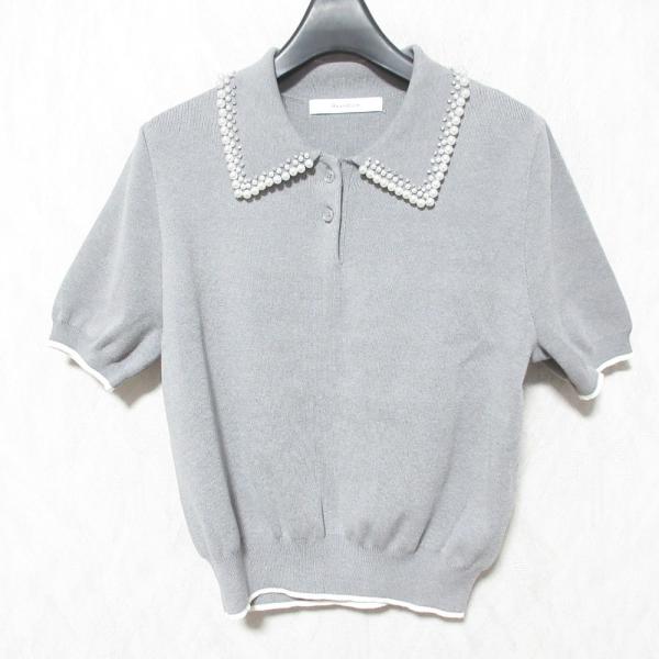 Arpege story Rirandture パールカラーポロニット Rirandture（リランドチュール） 美品 25SS Rirandture パールカラー