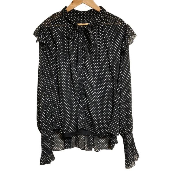 美品 ALLSAINTS オールセインツ LARA DOT SHIRT ドット柄 ロング