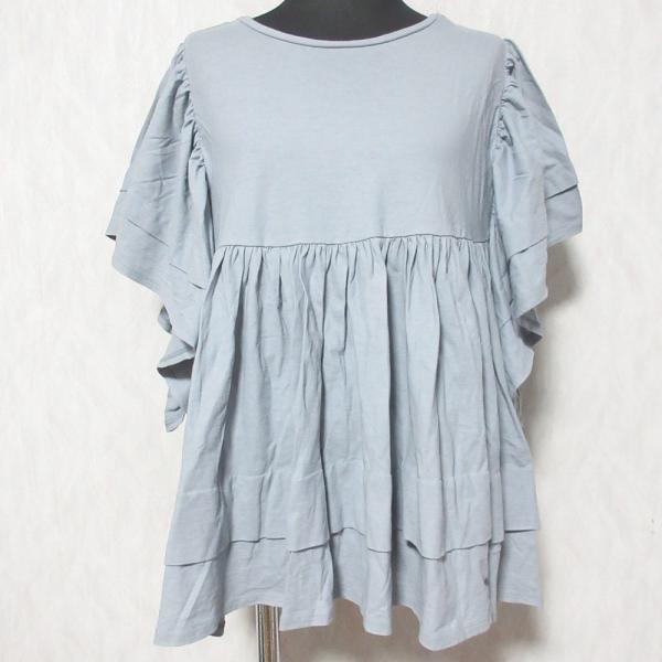 Yori 美品 ヨリ ボヘミアンギャザーカットソー プルオーバー YR2011