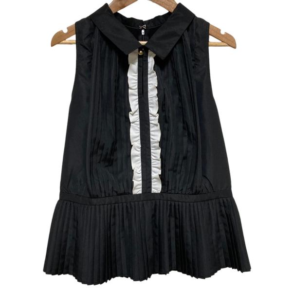 シャツ+ブラウス(半袖+袖なし) herlipto Manon Pleated Peplum Top Manon Pleated Peplum Top（シャツ/ブラウス）｜Her lip to（ハー