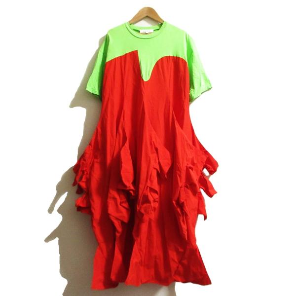 ENFOLD（エンフォルド） 美品 Pointy asymmetric ruffled dress