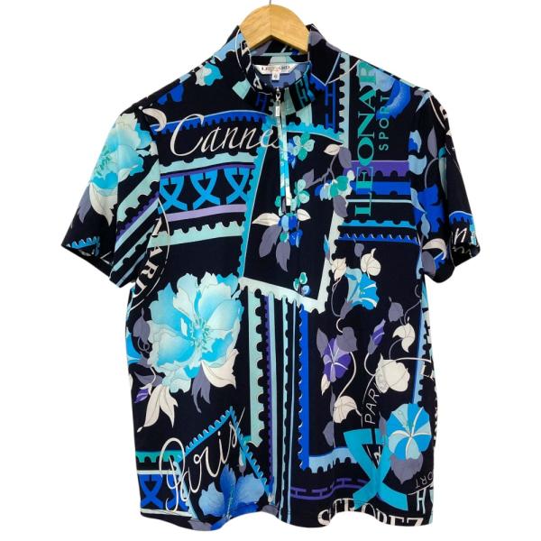 LEONARD SPORT 良品 レオナールスポーツ フラワープリント ハイネック