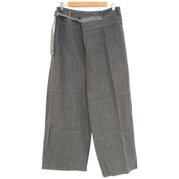 pas de calais（パドカレ） 美品 ストライプ ワイドパンツ サイズ36