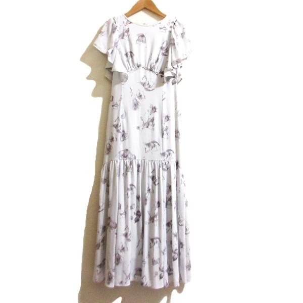 美品 24SS Herlipto ハーリップトゥ Laminak Floral Dress フラワー