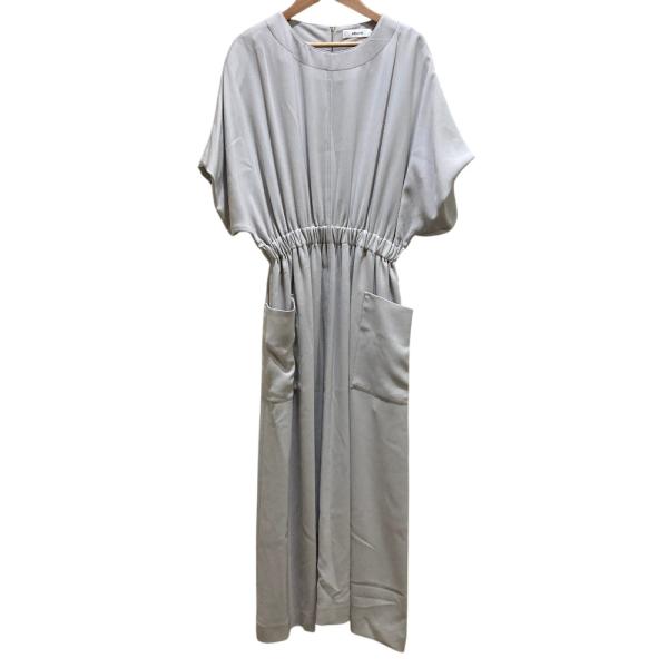 ebure 美品 エブール ショートスリーブ ロング ギャザーワンピース