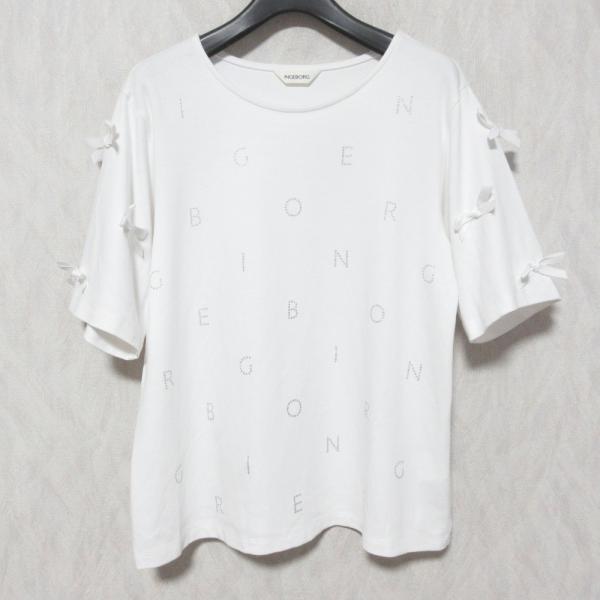 リリィです！ INGEBORG カットソー INGEBORG（インゲボルグ） 美品 リボン＆ロゴアレンジカットソー