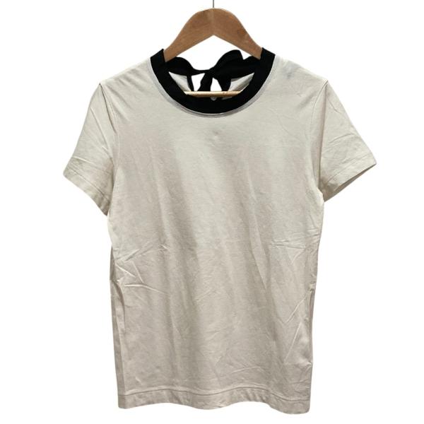 tricot COMME des GARCONS トリココムデギャルソン AD2006 バックリボン Tシャツ 半袖 カットソー ホワイト レディース 古着 中古