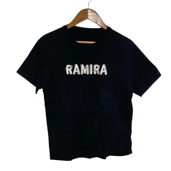 美品 Diagram ダイアグラム グレースコンチネンタル RAMIRA Tシャツ サイズ36 ブラック レディース 古着 中古