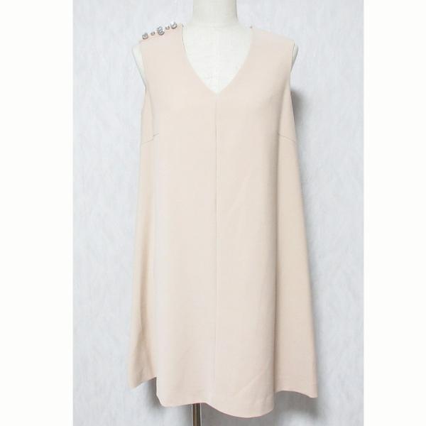 YOKO CHAN（ヨーコチャン） 美品 ビジュー ノースリーブワンピース YCD