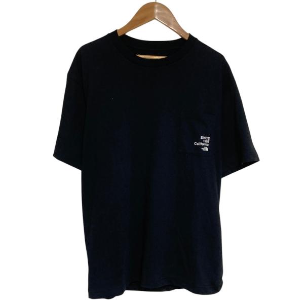 美品 THE NORTH FACE ザノースフェイス S/S 1966 CALIFORNIA POCKET TEE ポケット カットソー Tシャツ NT32203A サイズL ブラック メンズ 古着 中古
