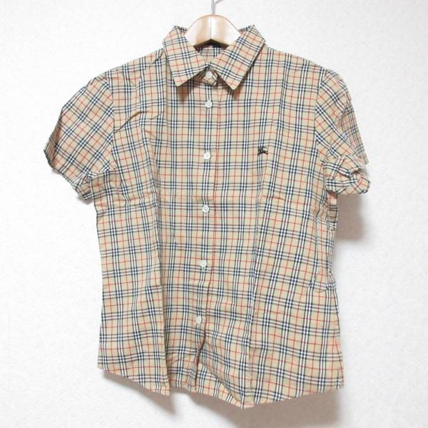 バーバリー シャツ ブランドオフ BURBERRY コットン 半袖シャツ コットン 中古 レディース BURBERRY 美品 LONDON バーバリー ノバチェック柄 ショート