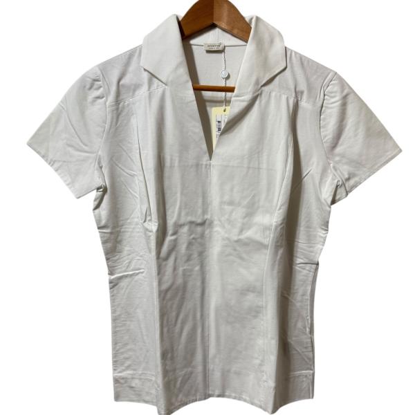 Agnona - 未使用 AGNONA アニオナ 半袖 スキッパーシャツ ブラウス 46 ホワイト レディース 古着 中古 USED AGNONA 未使用 アニオナ 半袖 スキッパーシャツ ブラウス 46