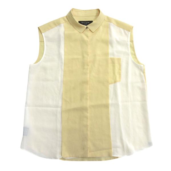 ポールスミス　モモ　白　ブラウス　半袖　シャツ　レディース　古着 Paul Smith - ポールスミス モモ 白 ブラウス 半袖 シャツ