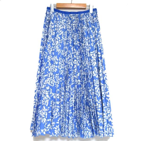 DRAWER（ドゥロワー） 美品 フラワー柄 ミモレ丈 ロング丈 プリーツ