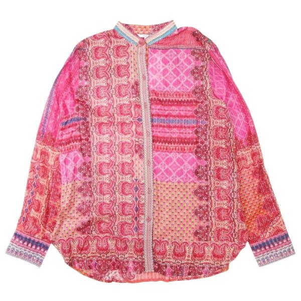 美品✨Desigual ブラウス　総柄　レース　長袖　シャツ　デシグアル　絞り 美品✨Desigual ブラウス 総柄 レース 長袖 シャツ デシグアル 絞り