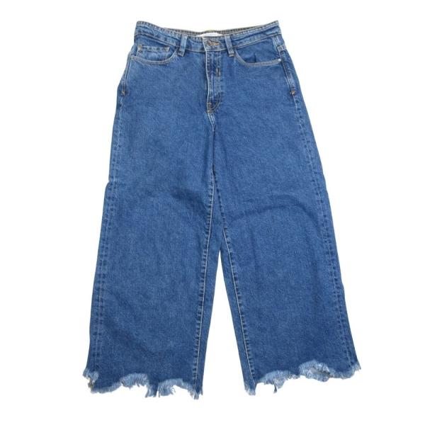 ZARA 美品 ザラ トラファルック フリンジ カットオフ ワイド